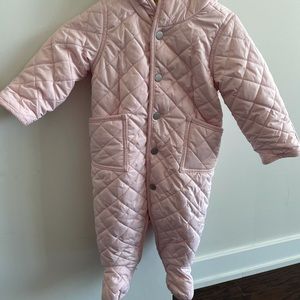 Ralph Lauren baby pink winter onepiece (6M)